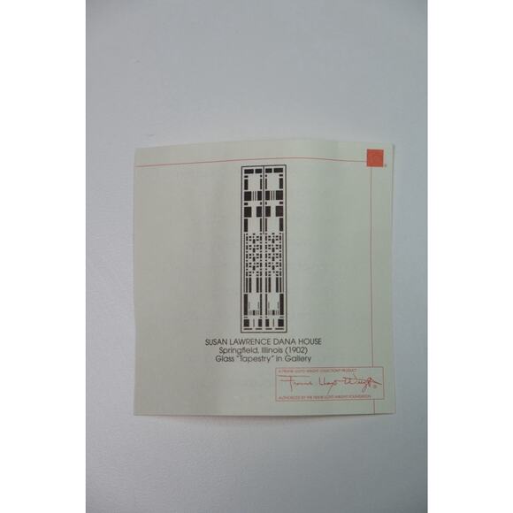 Frank Lloyd Wright Dana Art Glass Wrightsicle Christmas Tree Ornament NIB - Picture 9 of 13